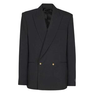 Balmain Men Double-Breasted Wool Blazer